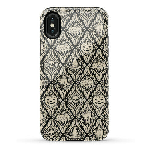 Spooky Vintage Halloween Pattern Phone Case